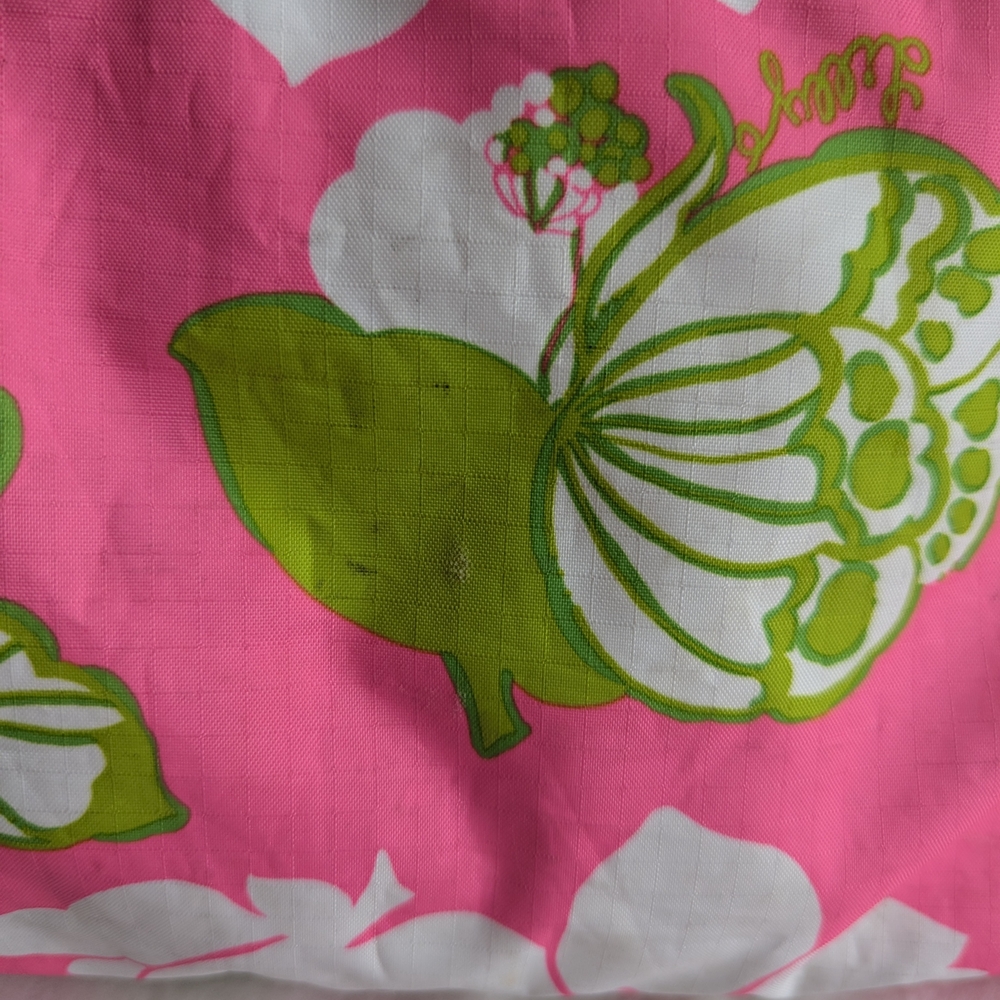 Lesportsac Pink and Green Floral Travel Bag - Picture 4 of 7